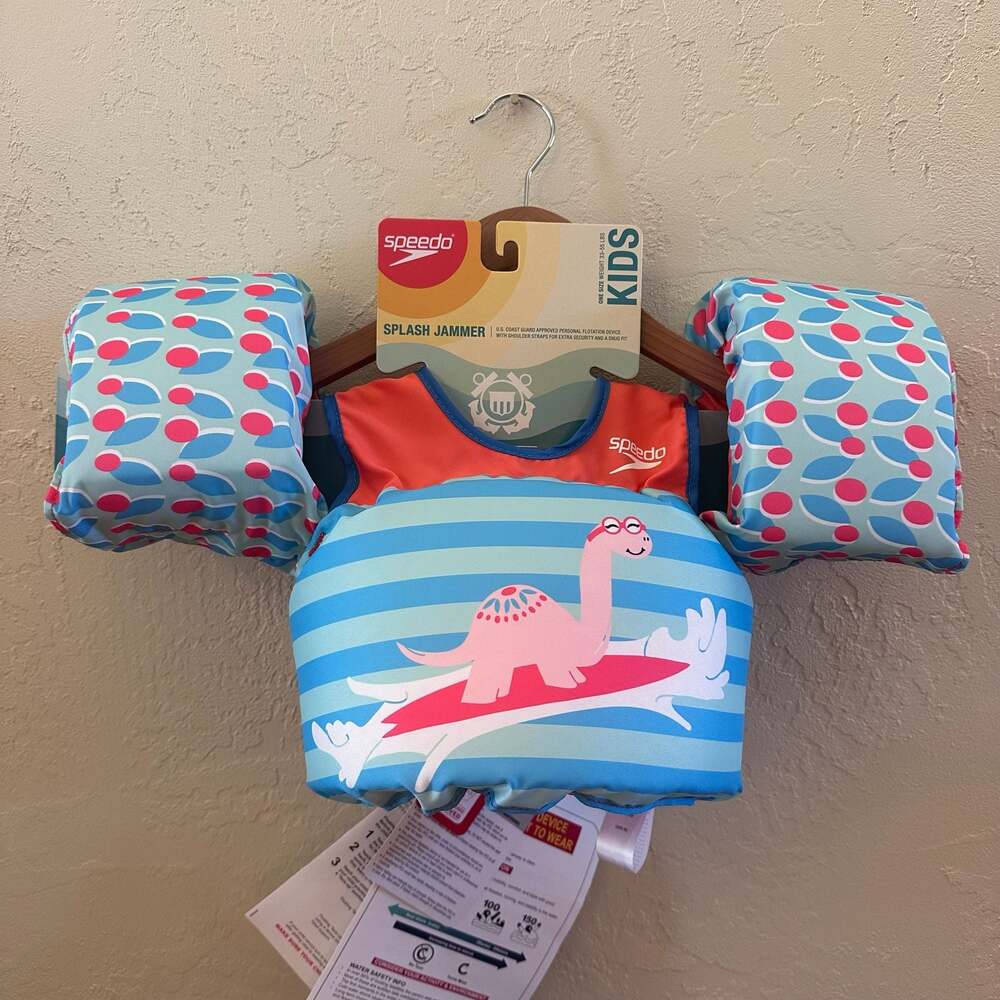 Speedo Kids Splash Jammer Personal Flotation Device Dinosaur Print